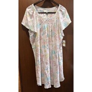 NWT Miss Elaine Women's Floral Nightgown – Size 3X – Cottagecore